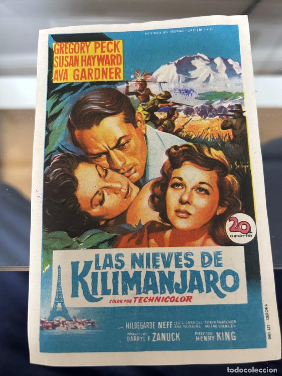 Cine: &ordm;1167 las nieves del kilimanjaro con sello orihuela buen estado