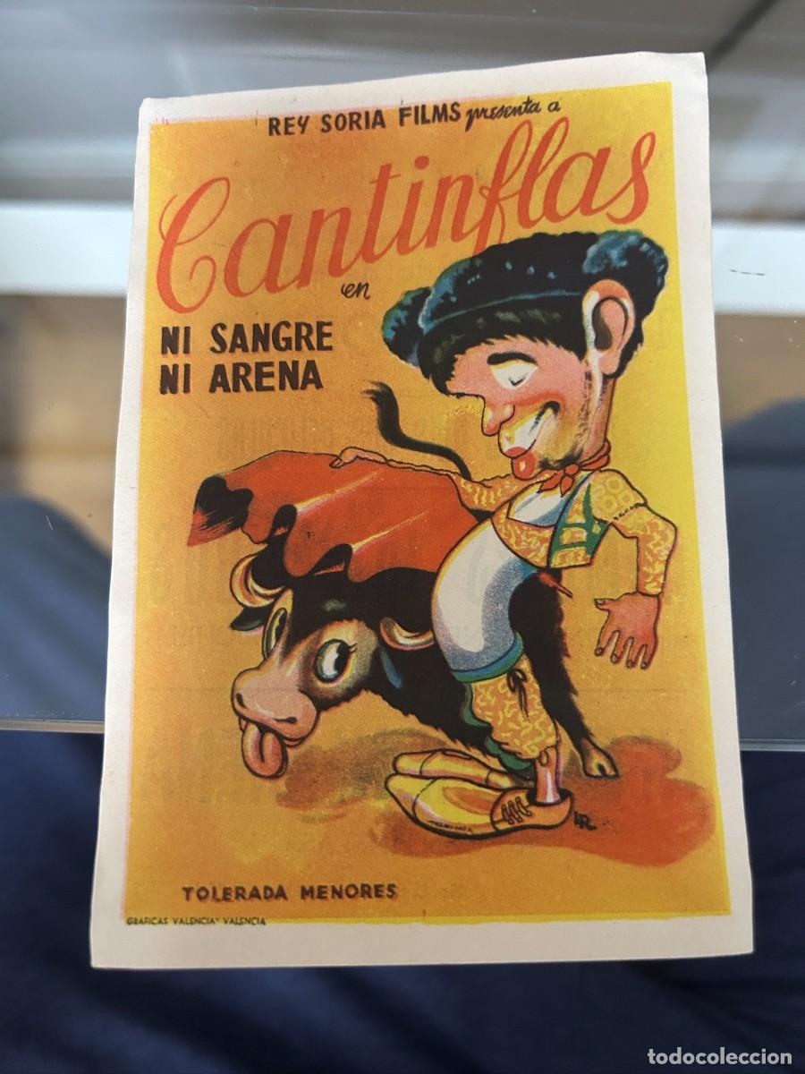 Cine: &ordm;1176 ni sangre ni arena cantinflas teatro zorrilla valladolid con publicidad buen estado no troquel