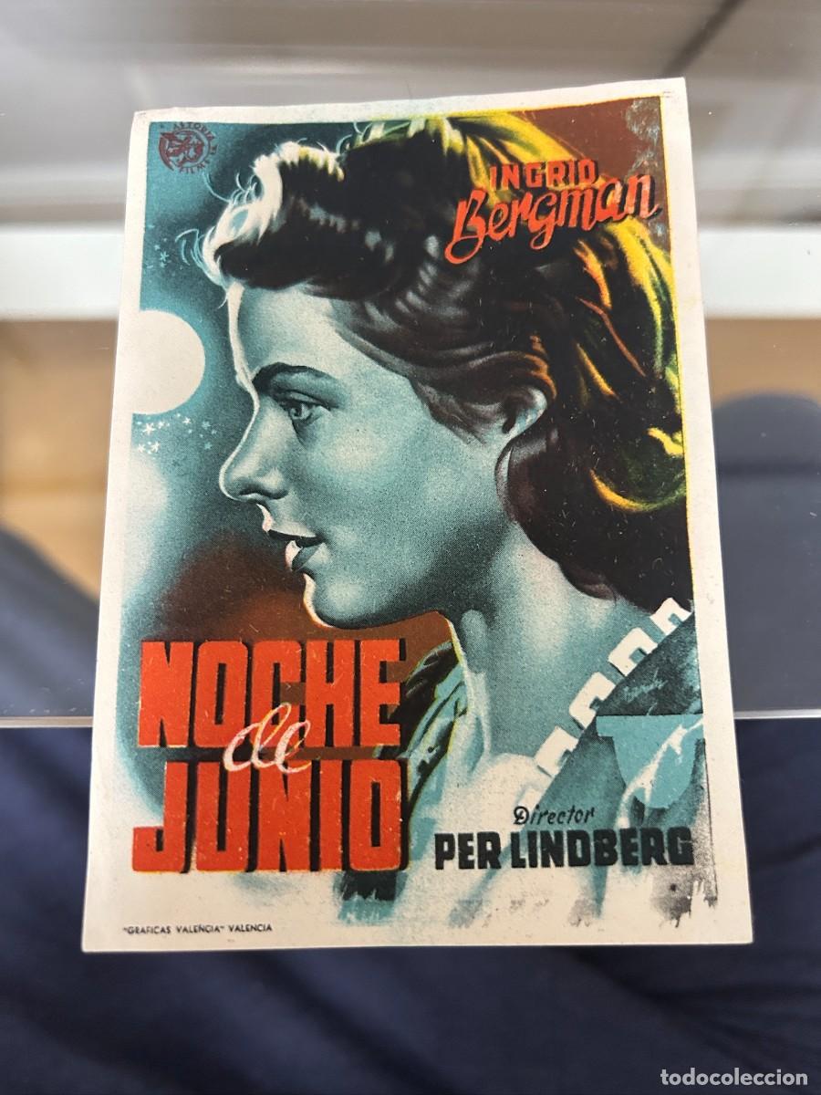 Cine: &ordm;1183 noche de junio ingrid bergman sin publicidad buen estado