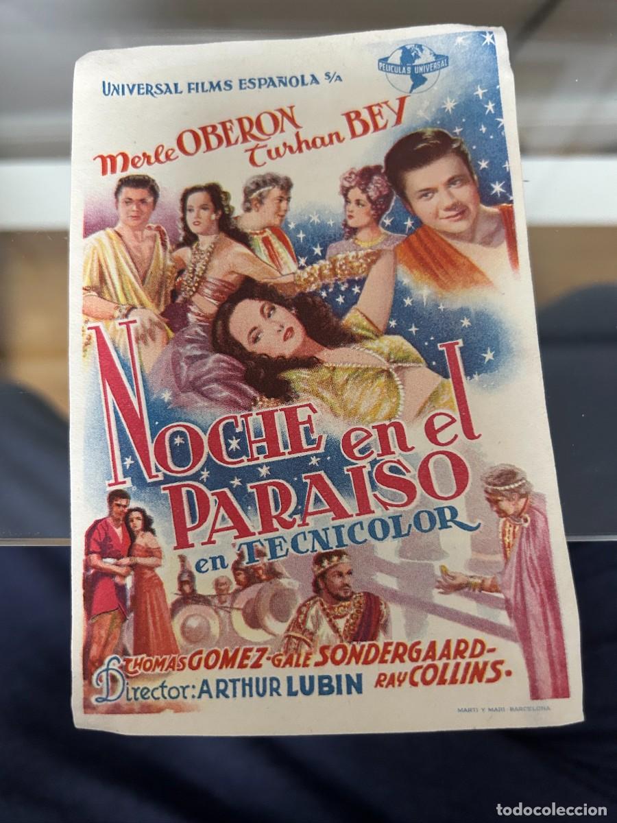 Cine: &ordm;1189 noche en el paraiso sin publicidad buen estado