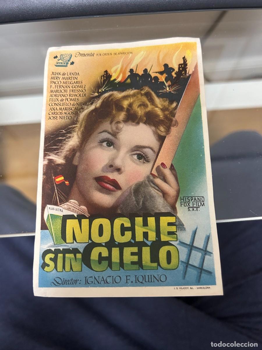 Cine: &ordm;1191 noche sin cielo sin publicidad buen estado