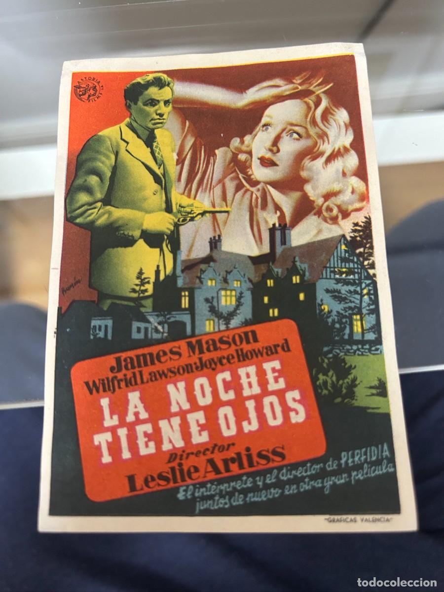 Cine: &ordm;1192 la noche tiene ojos cine echegaray malaga con publicidad buen estado