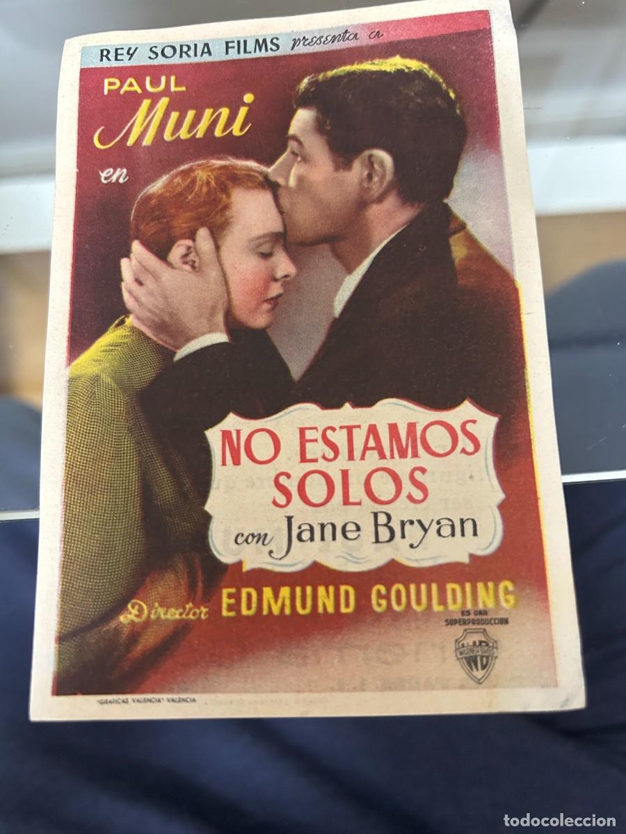 Cine: &ordm;1194 no estamos solos cinema goya con publicidad buen estado