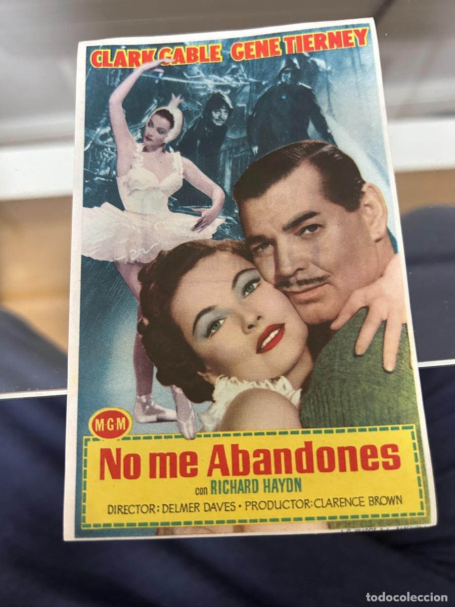 Cine: &ordm;1197 no me abandones clark gable sello granada buen estado