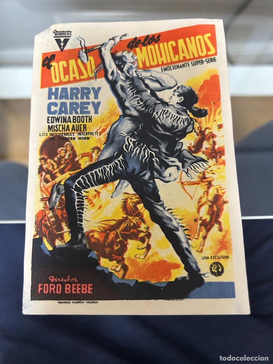 Cine: &ordm;1214 el ocaso de los mohicanos sello de zaragoza buen estado