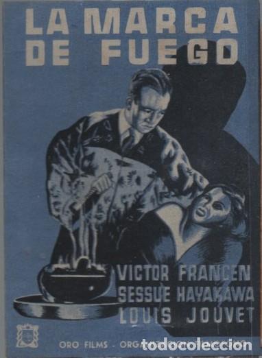 Cine: PROGRAMA DOBLE DE CINE: LA MARCA DE FUEGO PC-11868