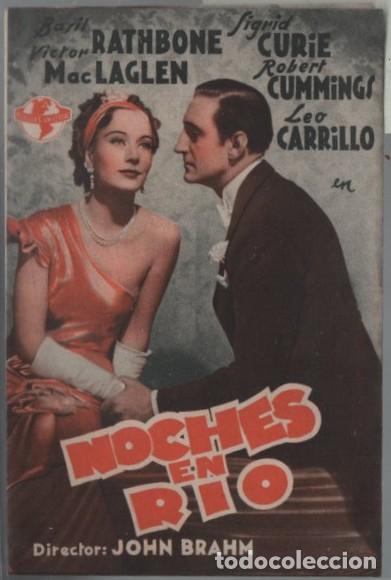 Cine: PROGRAMA DOBLE DE CINE: NOCHES EN RIO PC-11873 - Foto 1