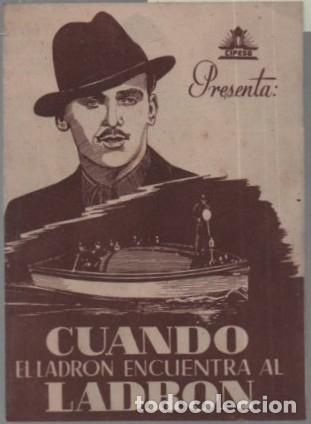Cine: PROGRAMA DOBLE DE CINE: CUANDO EL LADRON ENCUENTRA AL LADRON PC-11884