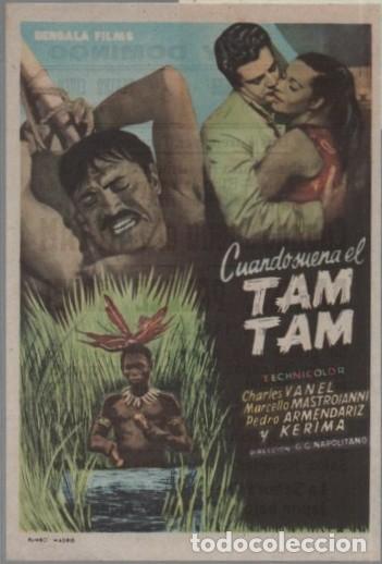 Cine: PROGRAMA DE CINE: CUANDO SUENA EL TAM TAM PC-11892
