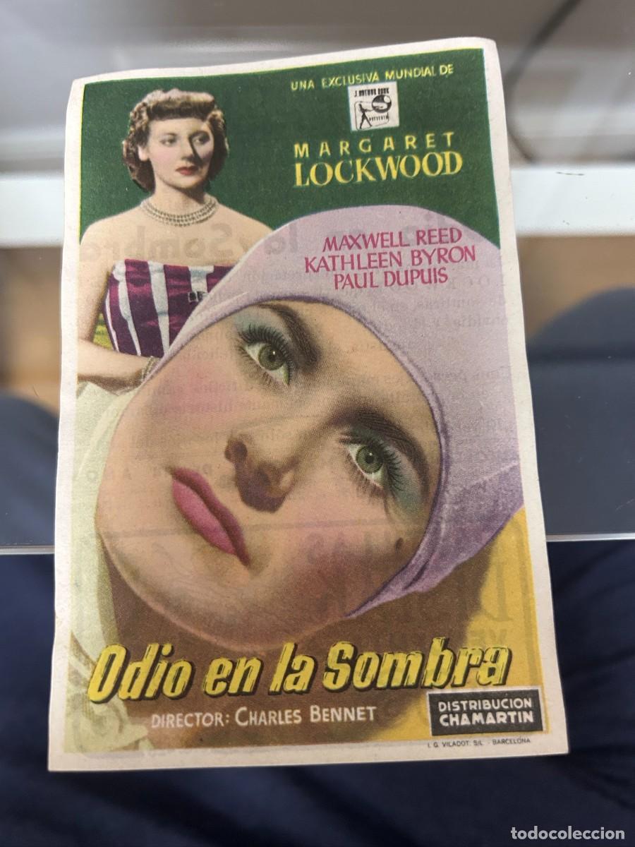 Cine: &ordm;1218 odio en la sombra cine coso zaragoza con publicidad buen estado