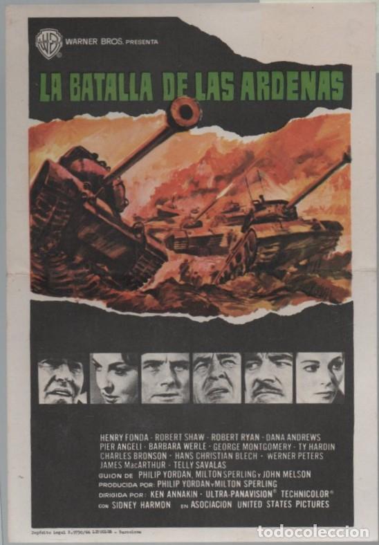 Cine: PROGRAMA DE CINE: LA BATALLA DE LAS ARDENAS PC-11894