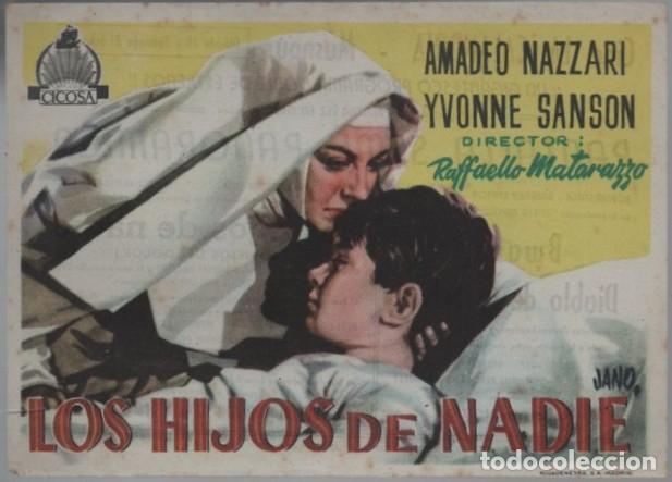 Cine: PROGRAMA DE CINE: LOS HIJOS DE NADIE PC-11898 - Foto 1