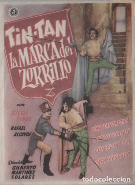 Cine: PROGRAMA DE CINE: TIN TAN LA MARCA DEL ZORRILLO PC-11901
