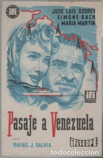 Cine: PROGRAMA DE CINE: PASAJE A VENEZUELA PC-11903