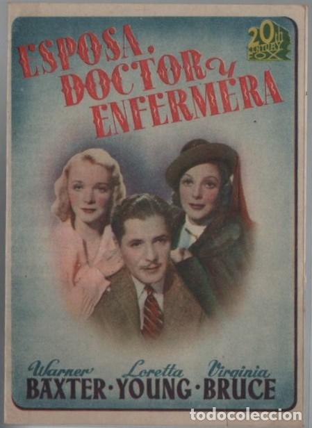 Cine: PROGRAMA DE CINE: ESPOSA DOCTOR Y ENFERMERA PC-11908 - Foto 1