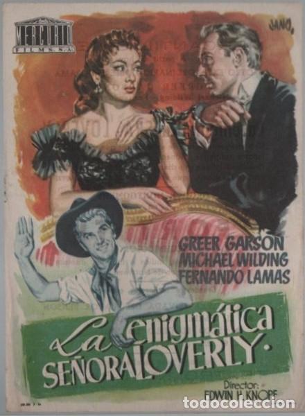 Cine: PROGRAMA DE CINE: LA ENIGM&Aacute;TICA SE&Ntilde;ORA LOVERLY PC-11910