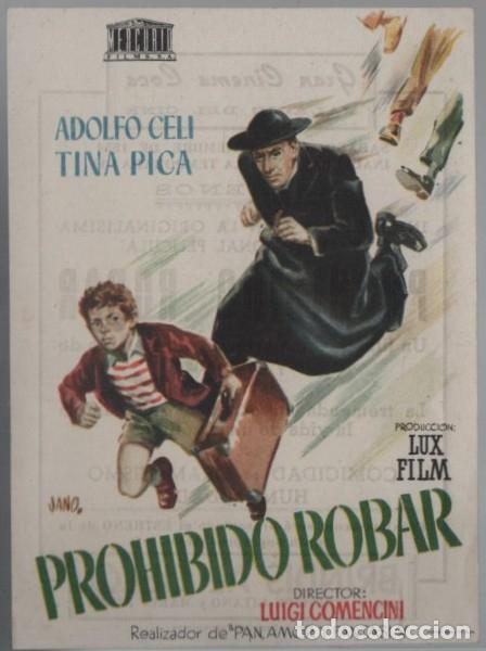 Cine: PROGRAMA DE CINE: PROHIBIDO ROBAR PC-11911