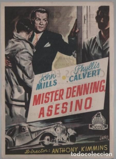 Cine: PROGRAMA DE CINE: MISTER DENNIG ASESINO PC-11912 - Foto 1
