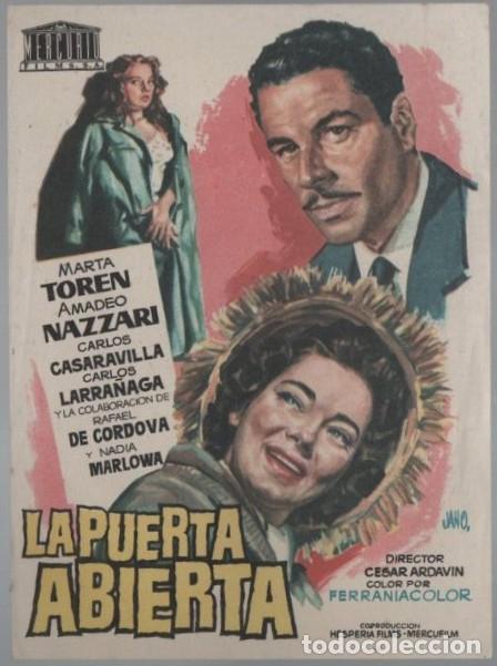Cine: PROGRAMA DE CINE: LA PUERTA ABIERTA PC-11914 - Foto 1