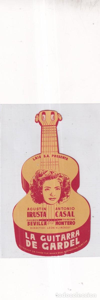 Cine: PROGRAMA DE CINE TROQUELADO LA GUITARRA DE GARDEL ANTONIO CASAL CARMEN SEVILLA