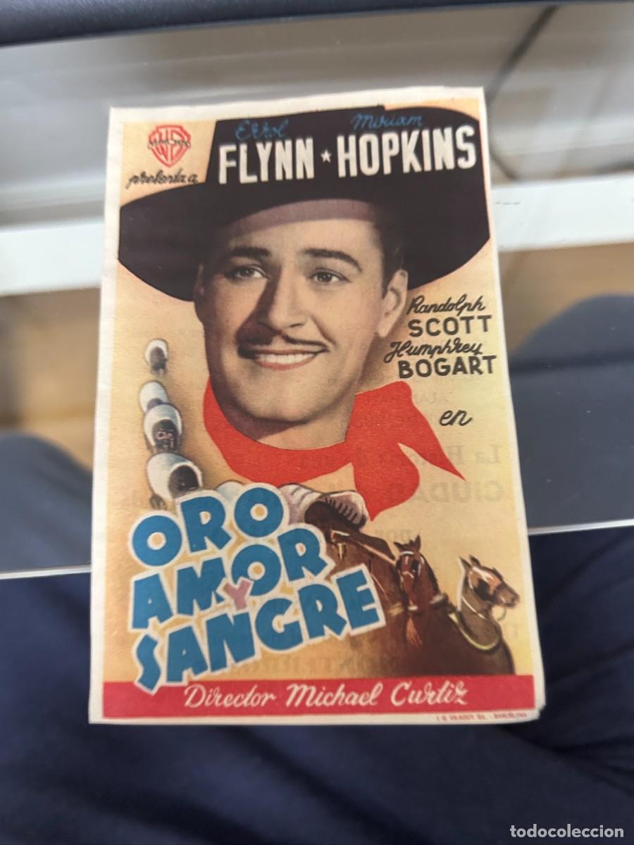 Cine: &ordm;1228 oro amor y sangre errol flynn cine monterrosa reus con publicidad