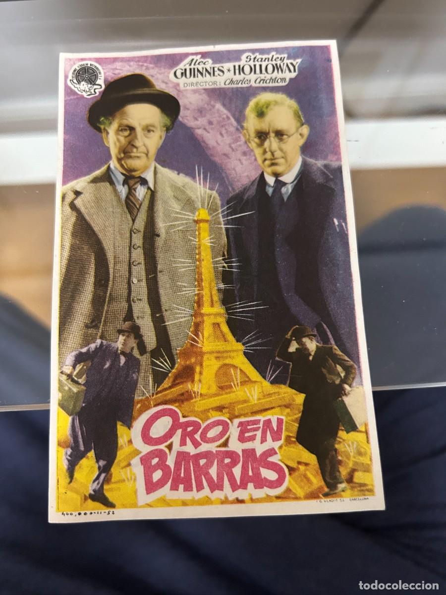 Cine: &ordm;1229 oro en barras cine monterrosa reus con publicidad buen estado
