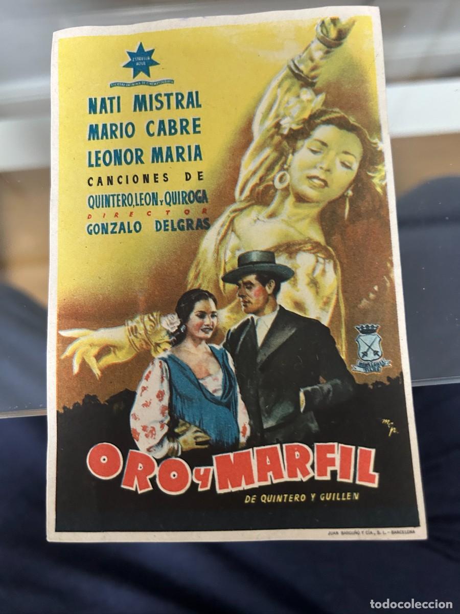 Cine: &ordm;1232 oro y marfil sin publicidad buen estado
