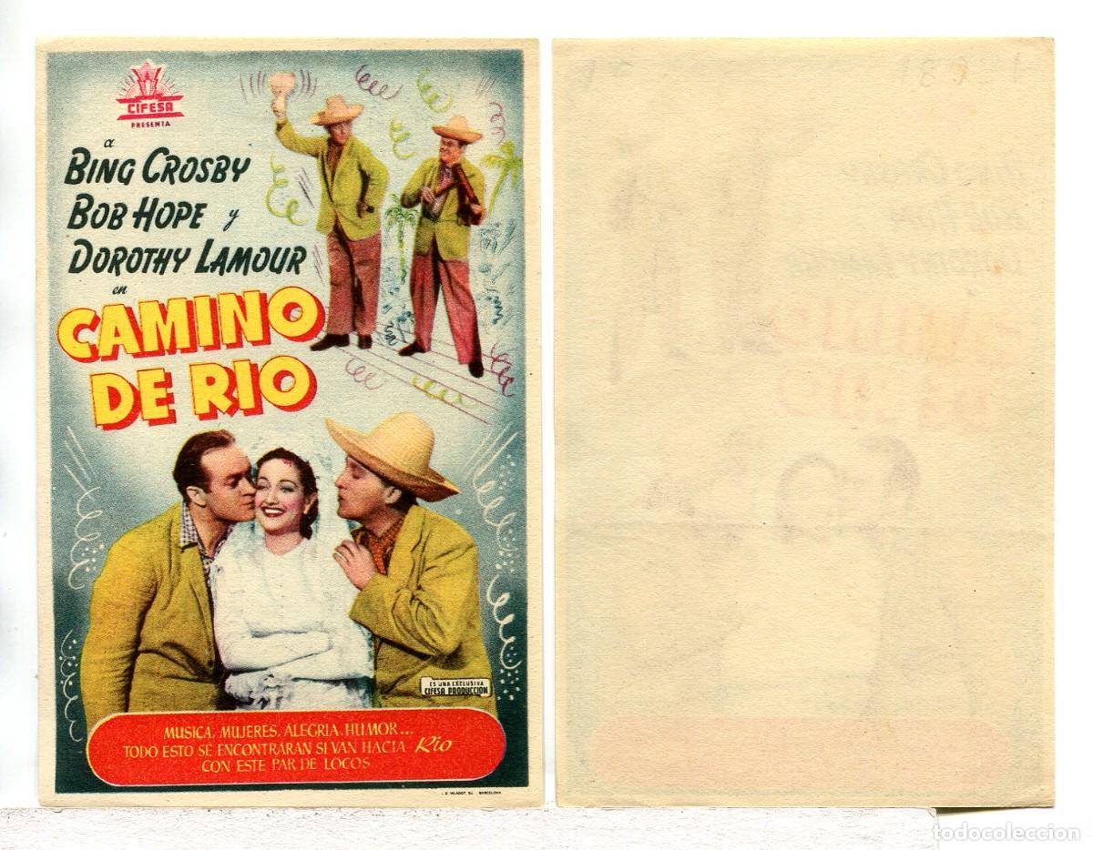 Cine: CAMINO DE R&Iacute;O, con Bob Hope.