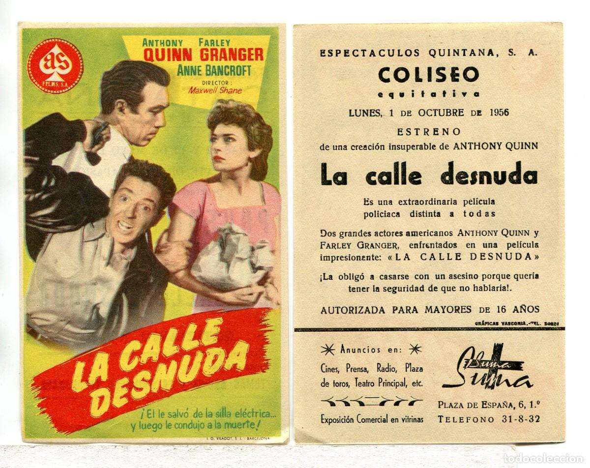 Cine: LA CALLE DESNUDA, con Anthony Quinn.