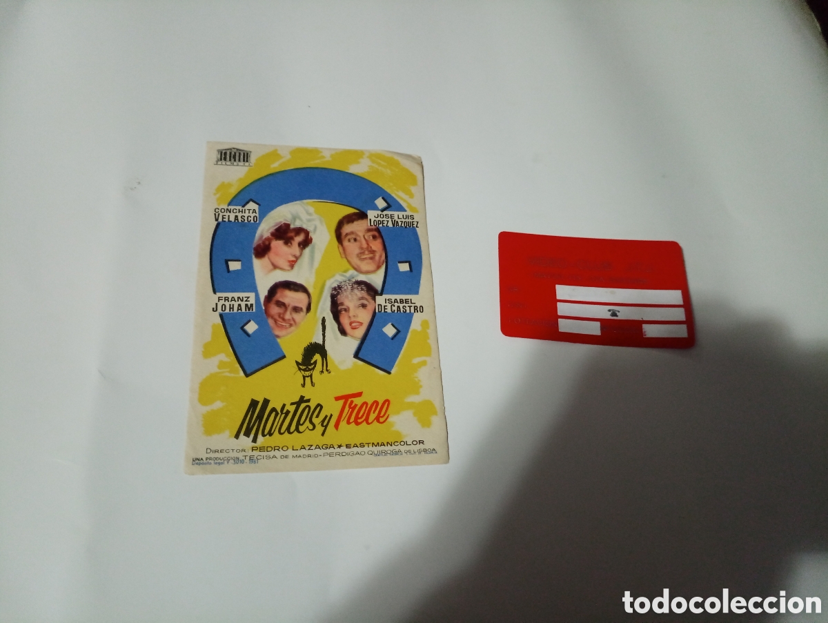 Cine: Folleto de mano martes y trece