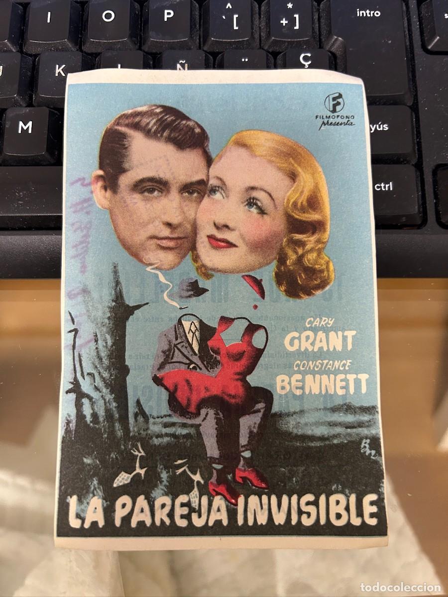 Cine: &ordm;1248 la pareja invisible cine coliseum tarragona con publicidad buen estado