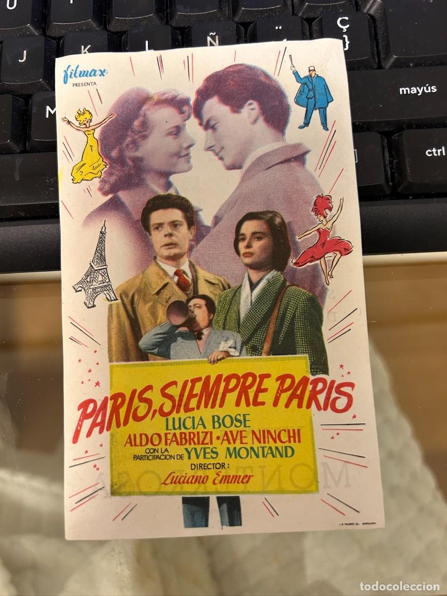 Cine: &ordm;1250 paris, siempre paris cine monterrosa reus con publicidad buen estado