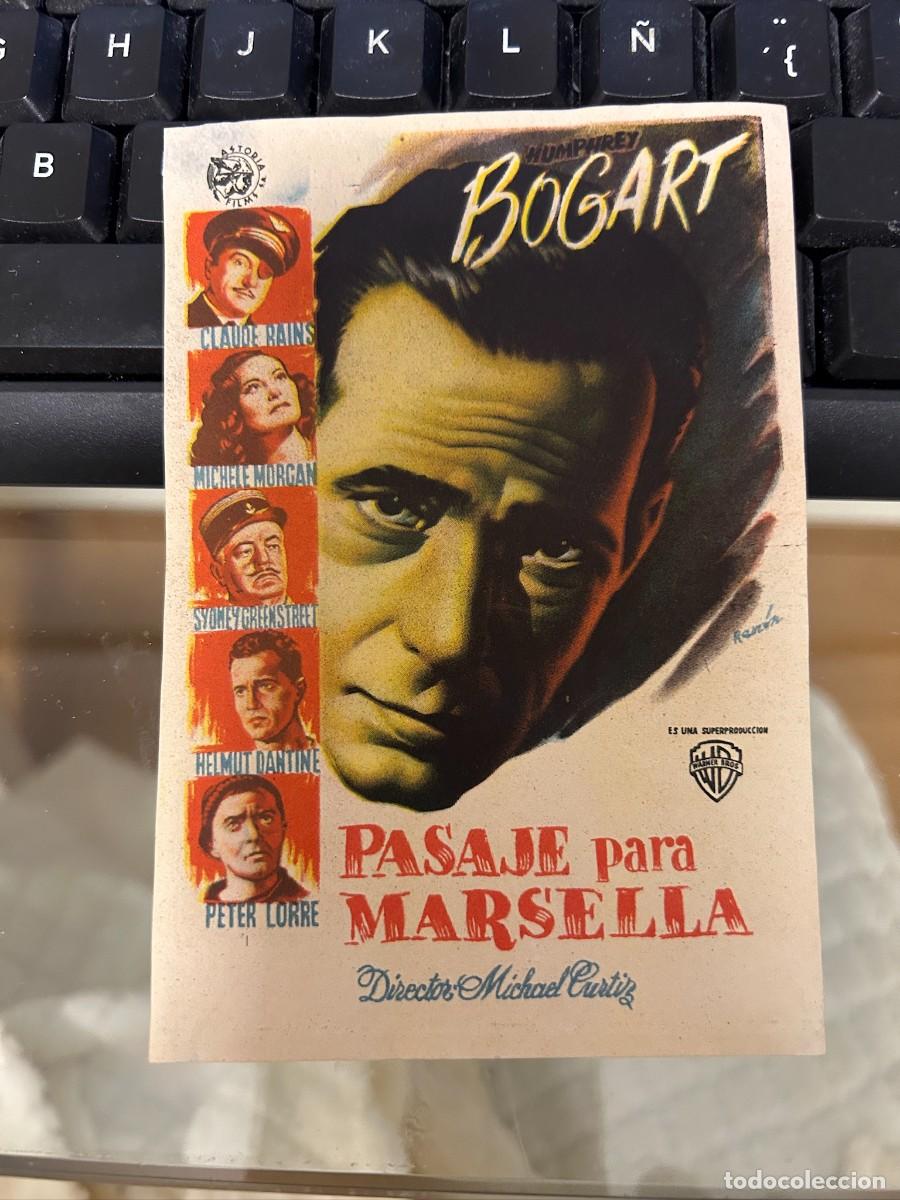 Cine: &ordm;1253 pasaje a marsella bogart sin publicidad buen estado