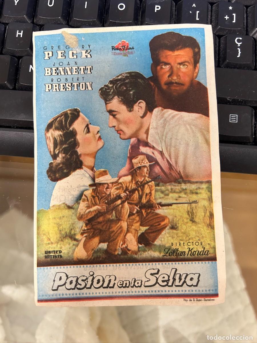 Cine: &ordm;1258 pasion en la selva cinema goya zaragoza von publicidad buen estado
