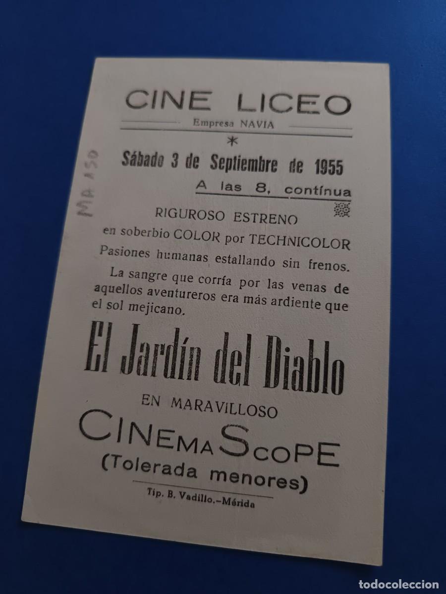 Cine: PROGRAMA DE CINE EL JARDIN DEL DIABLO GARY COOPER - Foto 2