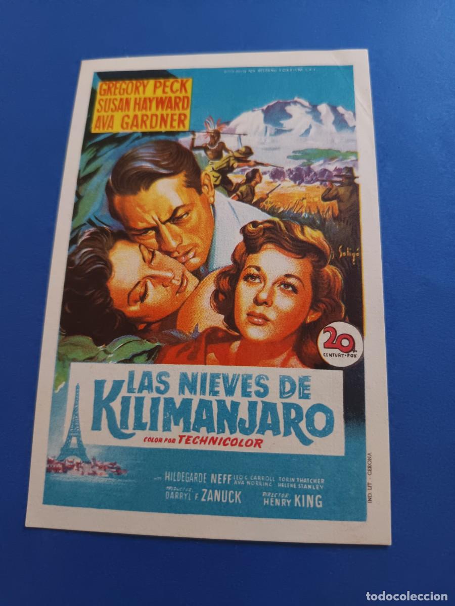 Cine: PROGRAMA DE CINE LAS NIEVES DE KILIMANJARO GREGORY PECK