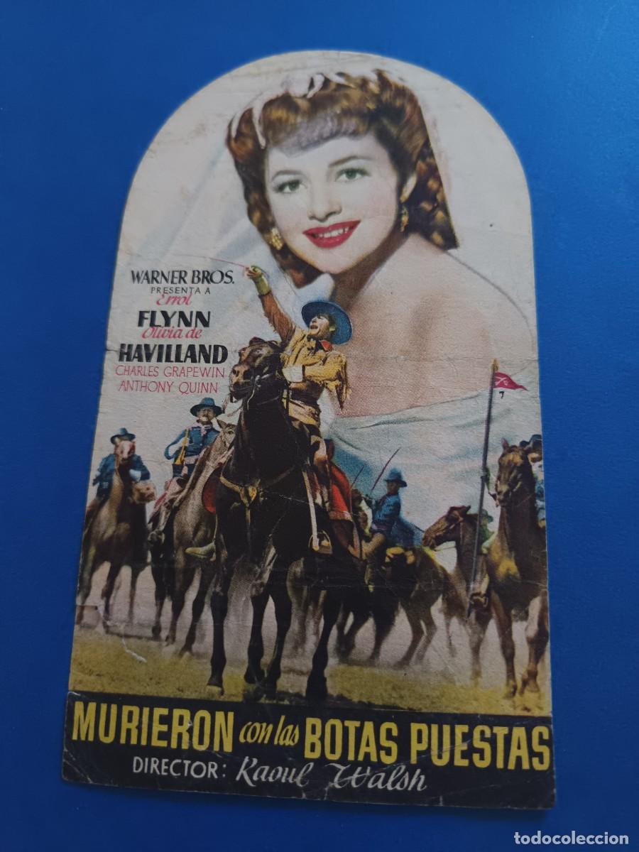 Cine: PROGRAMA DE CINE MURIERON CON LAS BOTAS PUESTAS ERROL FLYNN