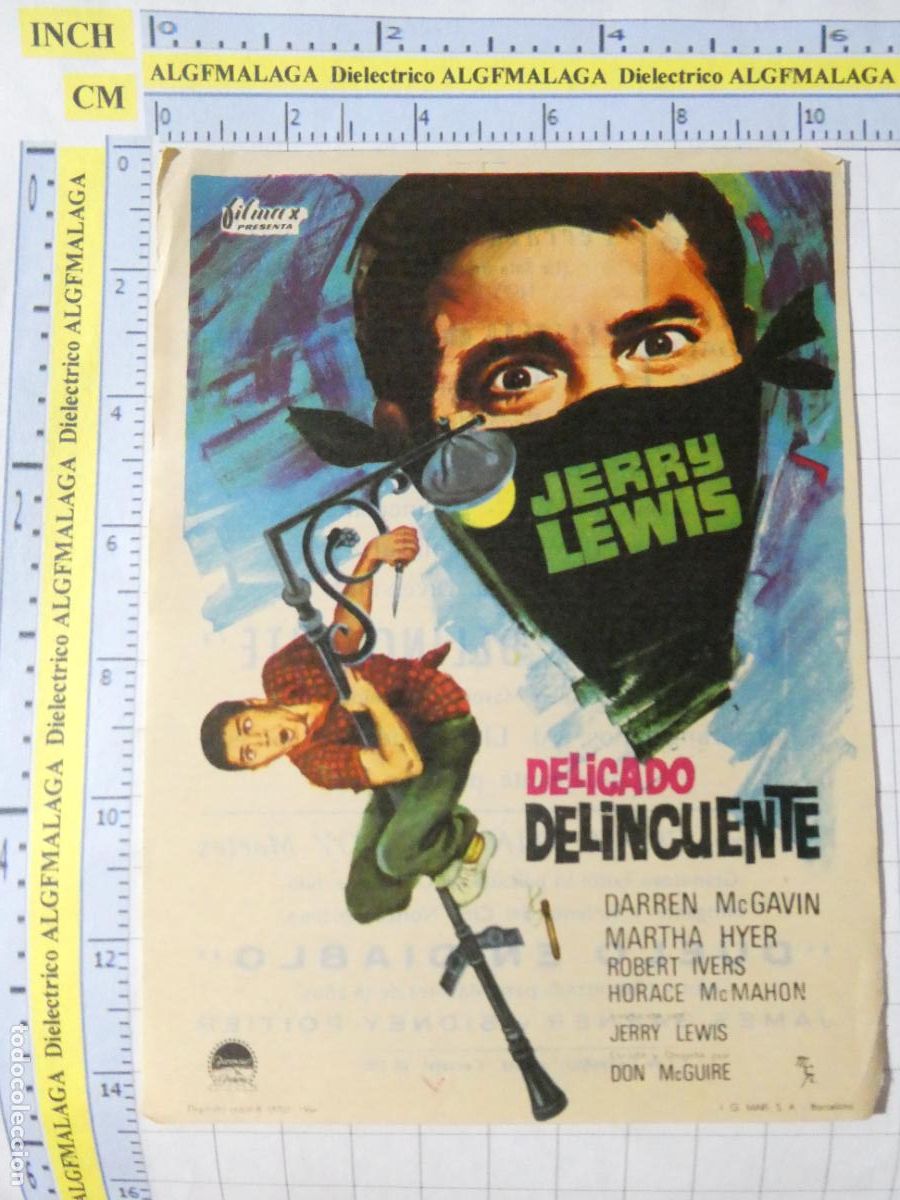 Cine: PROGRAMA DE MANO. CINE. PEL&Iacute;CULA. DELICADO DELINCUENTE CINE TIVOLI AND&Uacute;JAR JAEN. 559