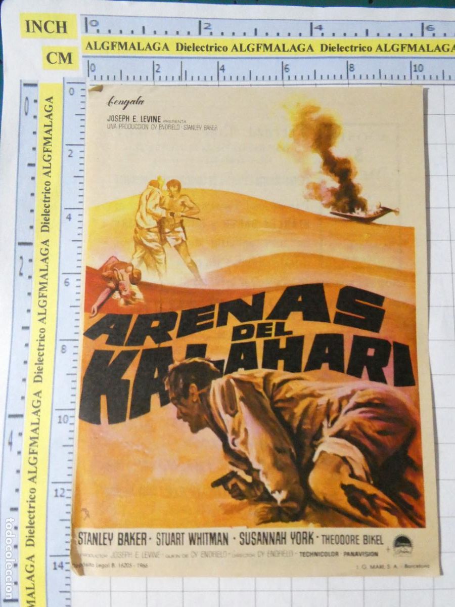 Cine: PROGRAMA DE MANO. CINE. PEL&Iacute;CULA. ARENAS DE KALAHARI CINE TIVOLI AND&Uacute;JAR JAEN. 560