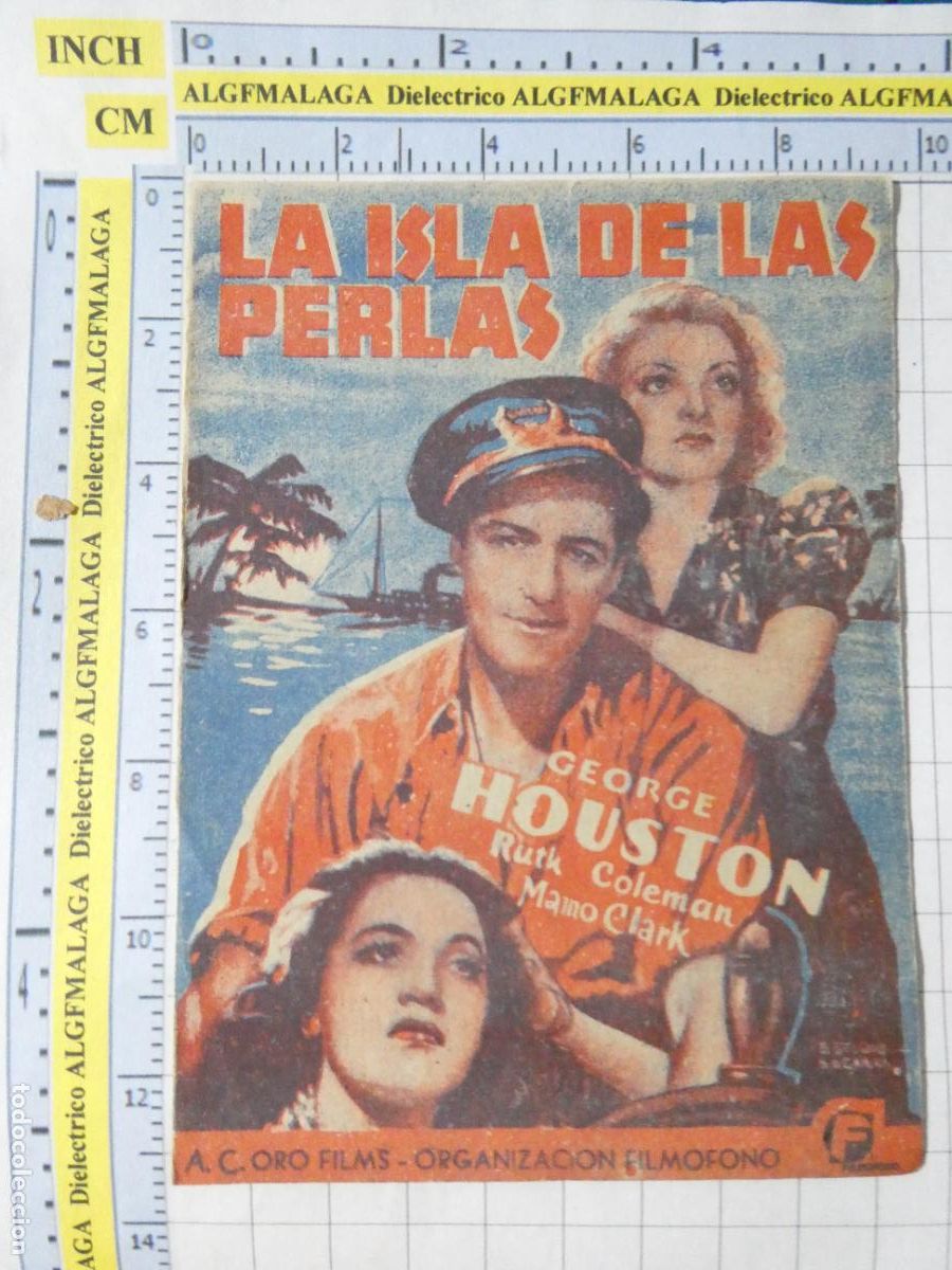 Cine: PROGRAMA DE MANO. CINE. PEL&Iacute;CULA. LA ISLA DE LAS PERLAS 1941 COLISEO OLYMPIA. 566