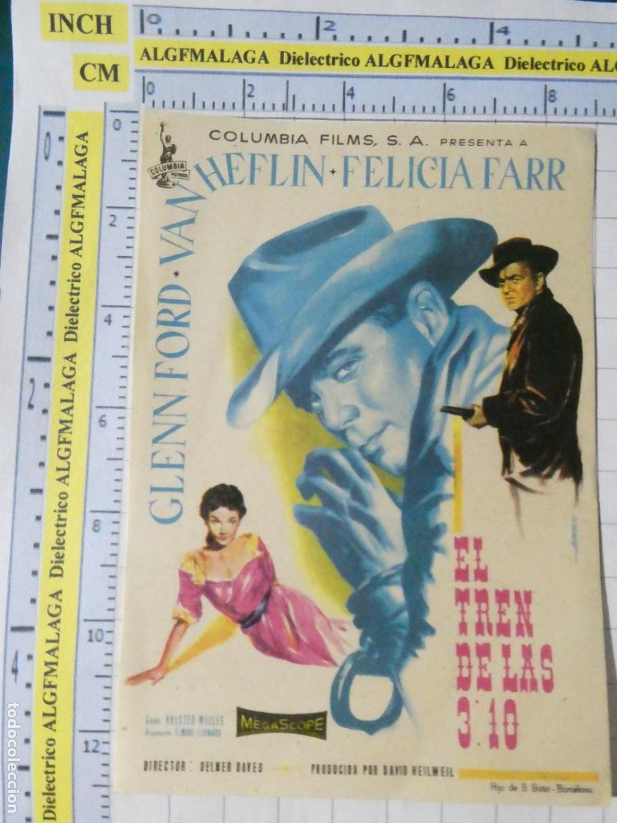 Cine: PROGRAMA DE MANO. CINE. PEL&Iacute;CULA. EL TREN DE LAS 3.10 CINE AVENIDA. 568