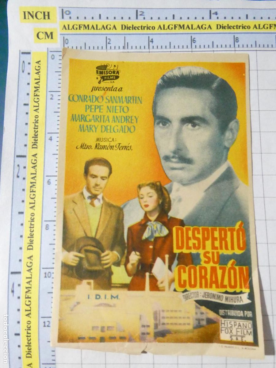 Cine: PROGRAMA DE MANO. CINE. PEL&Iacute;CULA. DESPERT&Oacute; SU CORAZ&Oacute;N. RIO CINEMA. 570