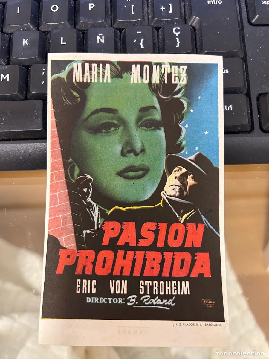Cine: &ordm;1260 pasion prohibida cine kursaal reus con publicidad buen estado