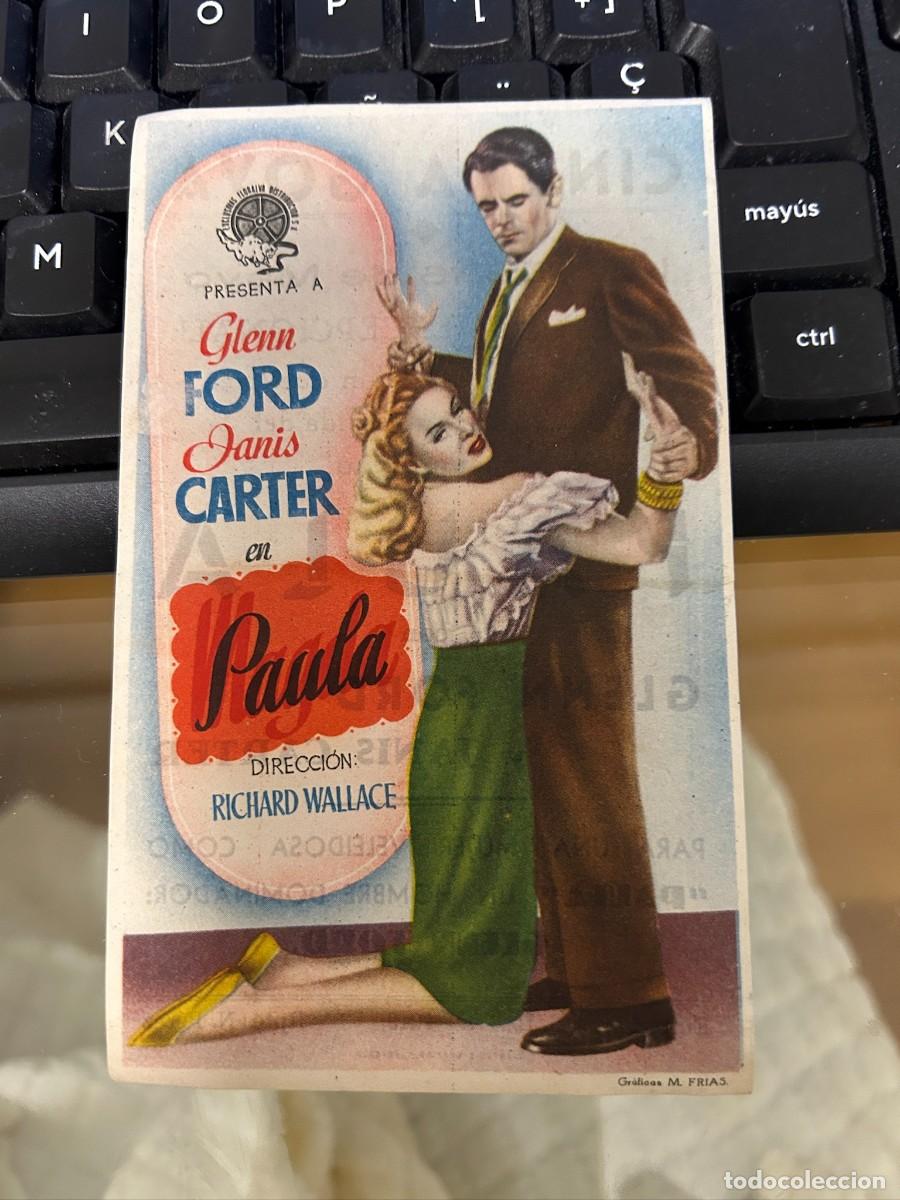 Cine: &ordm;1264 paula glenn ford cinema goya zaragoza con publicidad buen estado