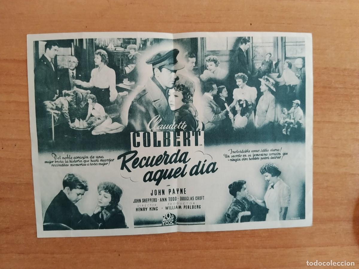 Cine: TURQUE-PROGRAMA DE CINE --RECUERDA AQUEL DIA - Foto 2