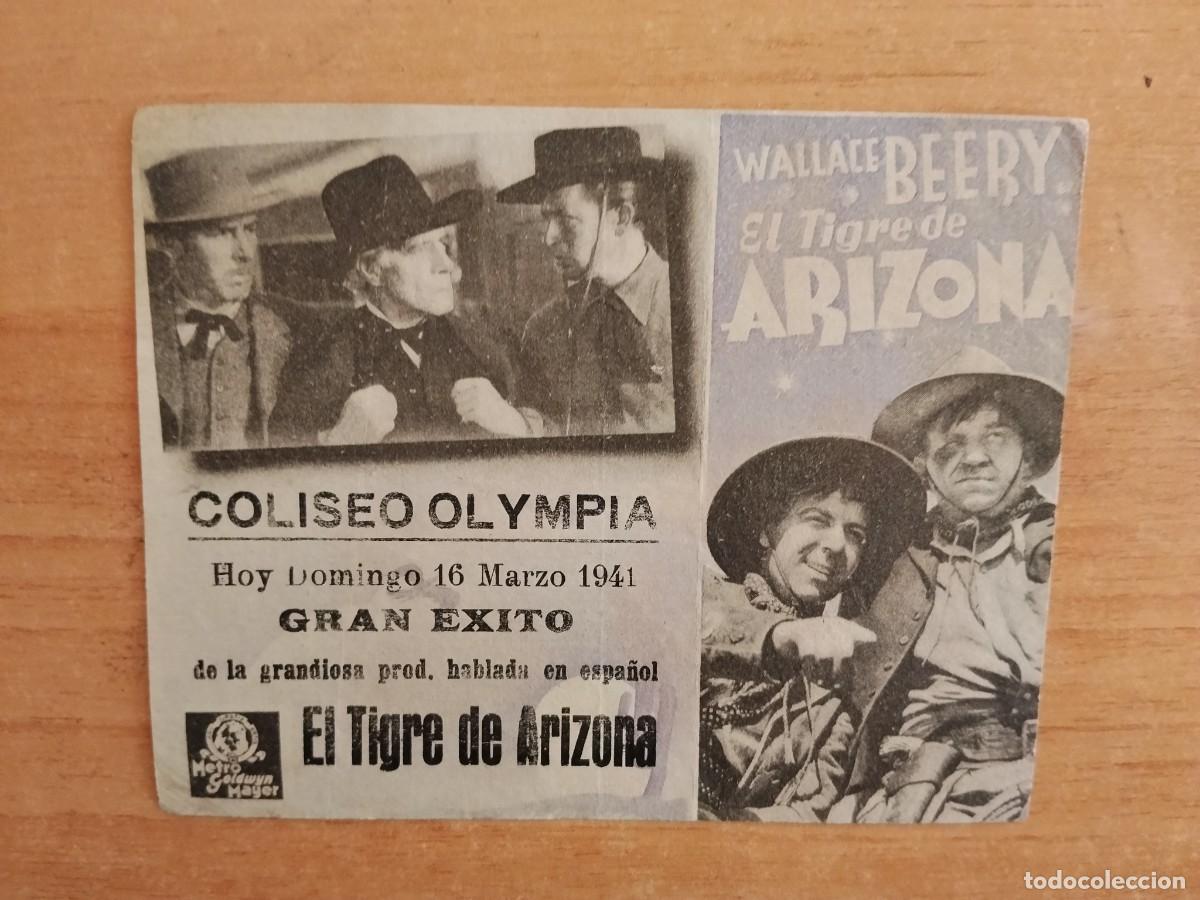 Cine: TURQUE-PROGRAMA DE CINE --EL TIGRE DE ARIZONA
