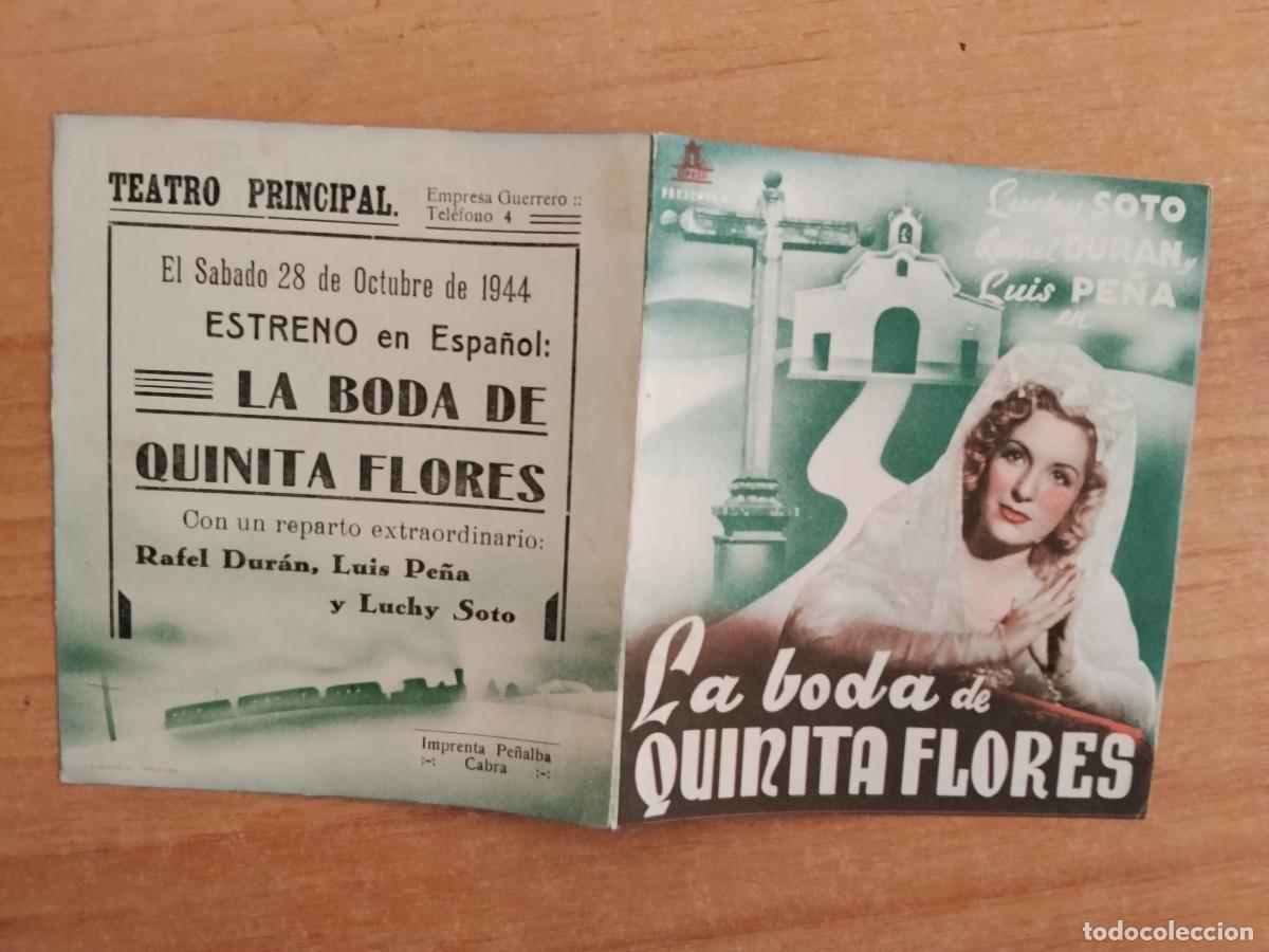 Cine: TURQUE-PROGRAMA DE CINE --LA BODA DE QUINITA FLORES