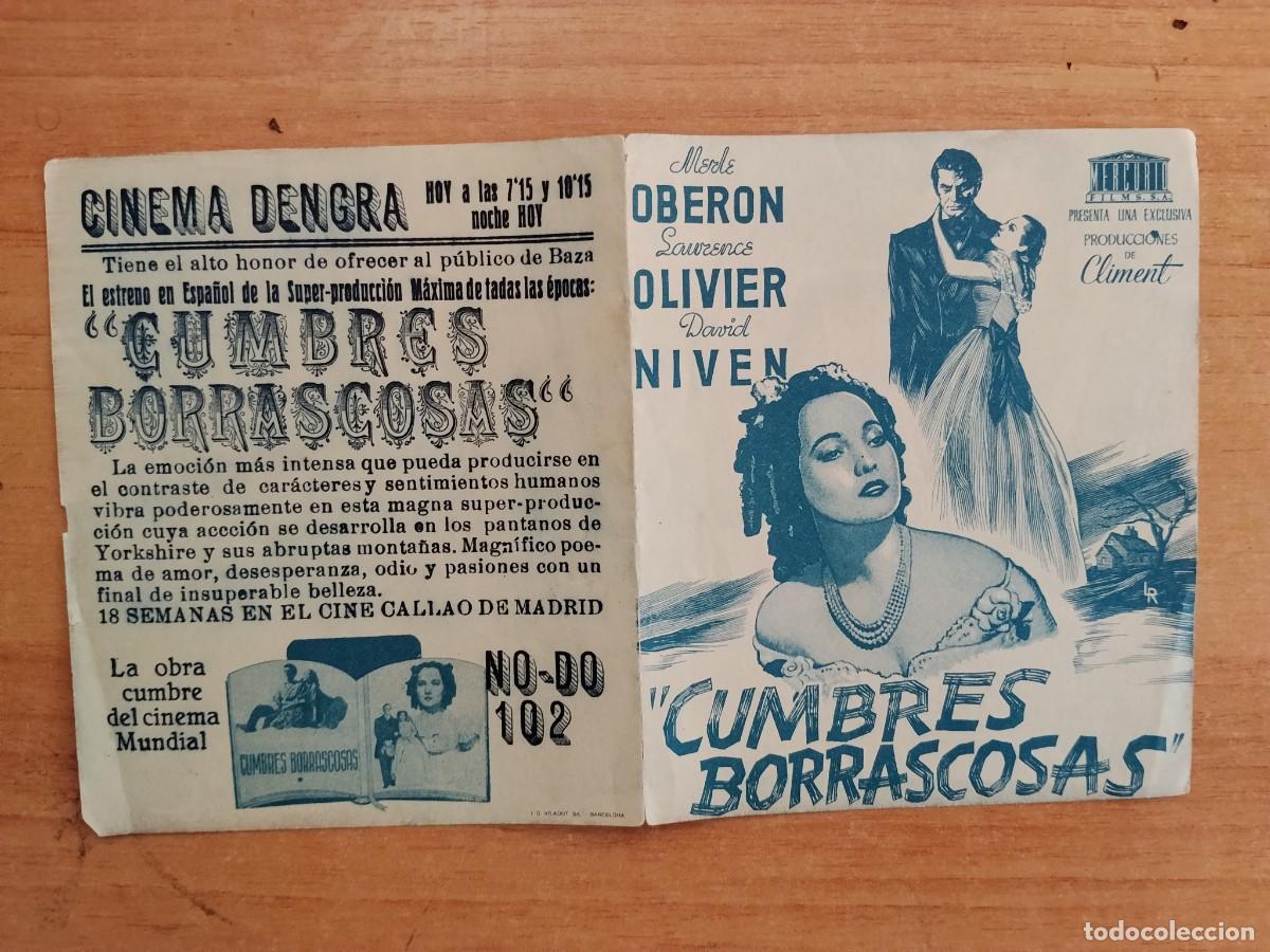 Cine: TURQUE-PROGRAMA DE CINE --CUMBRES BORRASCOSAS