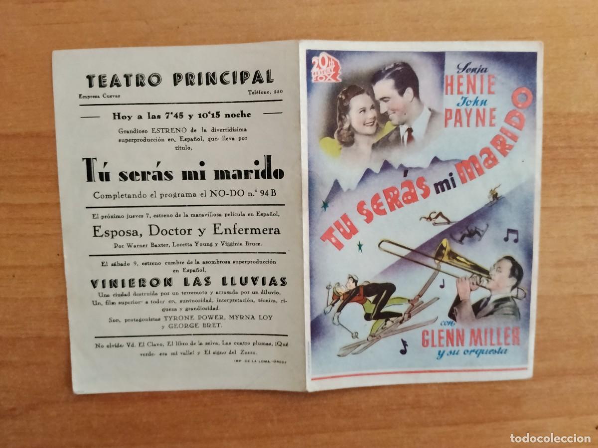 Cine: TURQUE-PROGRAMA DE CINE --TU SERAS MI MARIDO - Foto 1