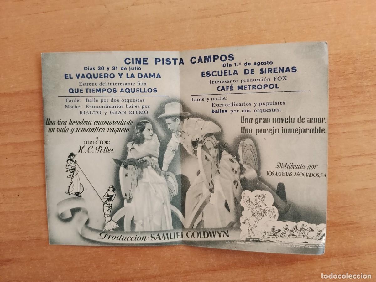 Cine: TURQUE-PROGRAMA DE CINE --EL VAQUERO Y LA DAMA - Foto 2